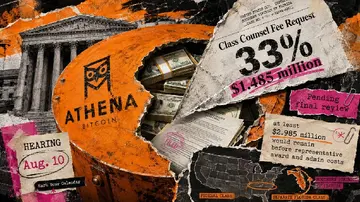 Athena Bitcoin погодилася на врегулювання в розмірі 4,5 мільйона доларів, але позивачі можуть отримати менше 3 мільйонів для розподілу.