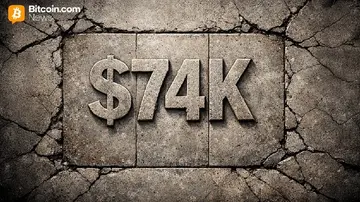 Біткоїн на рівні $74K: Чи витримає основа тиск або трісне?