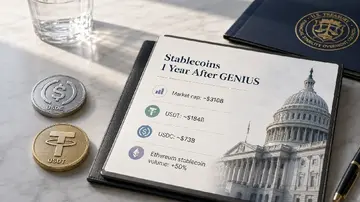 Через рік Закон GENIUS спростив продаж стейблкоїнів.