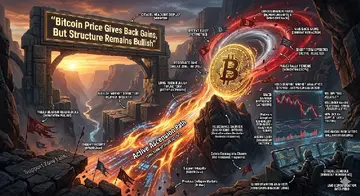 Ціна Біткойна втрачає прибутки, але структура залишається бичачою