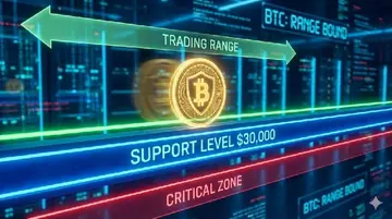 Ціна біткоїна залишається вище рівня підтримки, готуючи грунт для більших змін