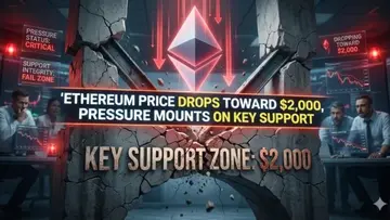 Ціна Ethereum знижується до $2000, тиск на ключову підтримку зростає