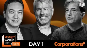 СМОТРЕТЬ: Биткойн для корпораций в прямом эфире на Strategy World 2025