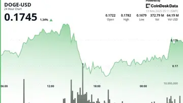 Dogecoin перевіряє підтримку тижневої ЕМА, оскільки ведмеді спричиняють падіння на 5%.