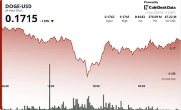 Dogecoin знизився на 7% на фоні низького ризикового настрою
