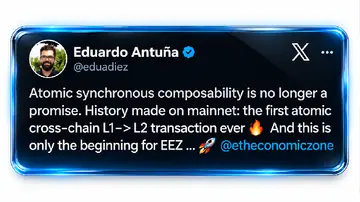 Економічна зона Ethereum здійснила атомний перехід L1-L2 на основній мережі