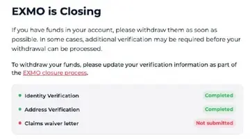 EXMO зупиняє роботу: санкціонована криптобіржа закривається, залишаючи користувачів з токенами боргових зобов'язань (IOU)