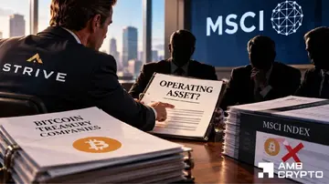 «Надайте майбутній шлях кваліфікації» — Strive оскаржує пропозицію MSCI щодо виключення біткоїн-резервів