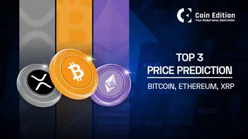 Прогноз цін на 3 провідні криптовалюти: Bitcoin (BTC), Ethereum (ETH) та XRP (XRP)